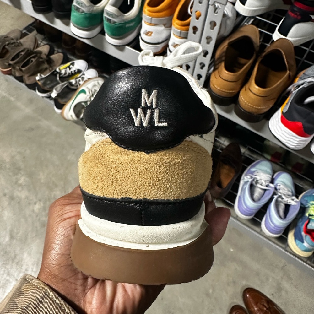 Madewell Black and Tan Sneakers